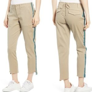 Pam & Gela Uniform Side Stripe Pants Green/Khaki